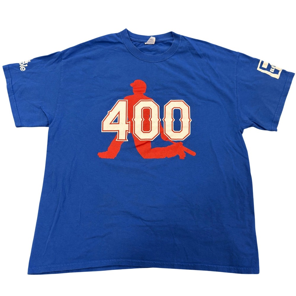 Texas Rangers Adrian Beltre 400 Home Run T-Shirt Mens XL Blue Snapple 7-Eleven